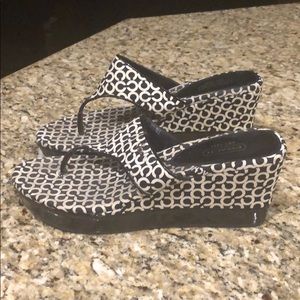 Coach wedge sandals
